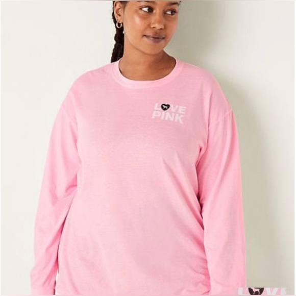 Victoria’s Secret Pink ORIGINALS Bling Shirt Matching Bling Campus Pants SET - Picture 11 of 13